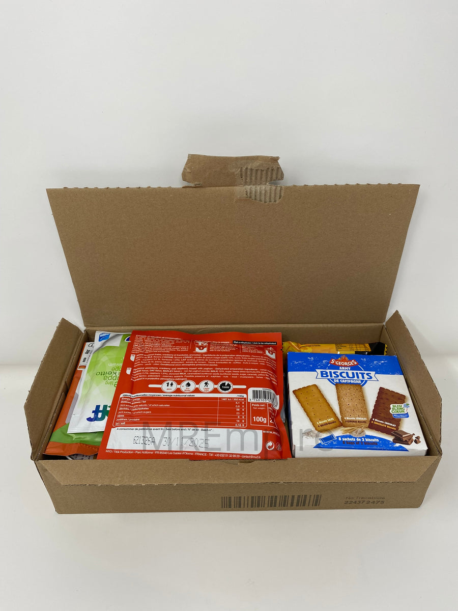 Ration Militaire MRE Néerlandaise - Pack 24h Repas Prêt à Manger - Neuf - DLUO 2 Ans