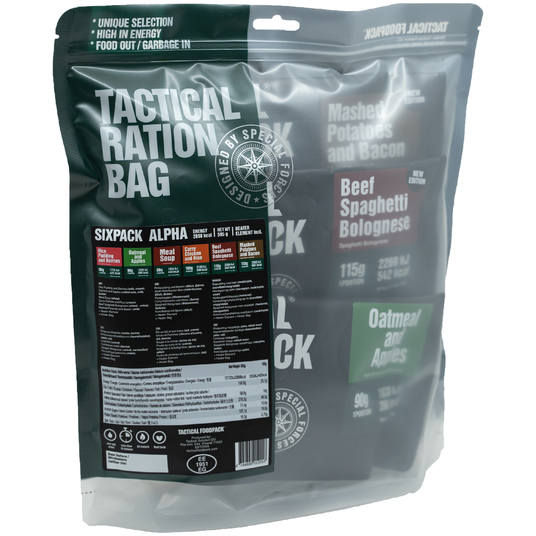 Tactical Foodpack Tactical Sixpack Alpha 595g