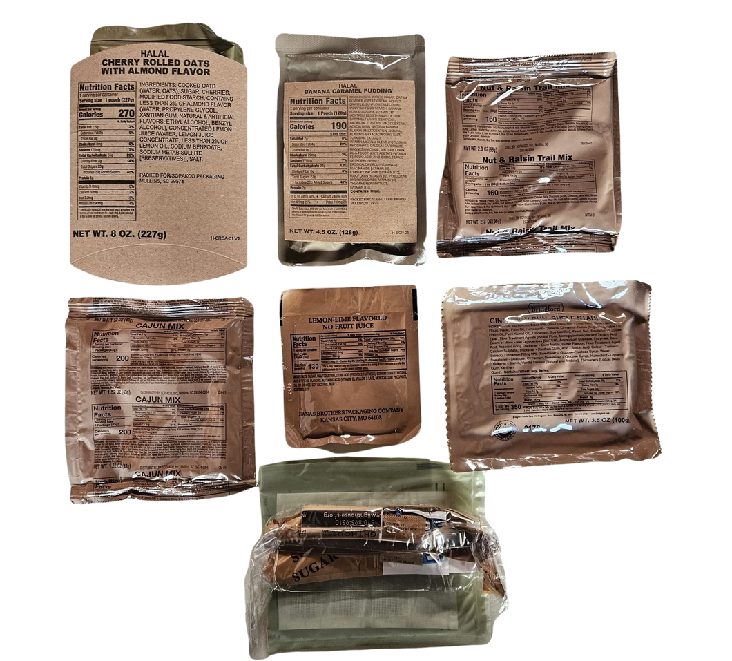 USA HALAL MRE Military Meal-Ready-to-Eat ration
