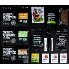 Load image into Gallery viewer, Tactical Foodpack 3 Meal Ration VEGAN
