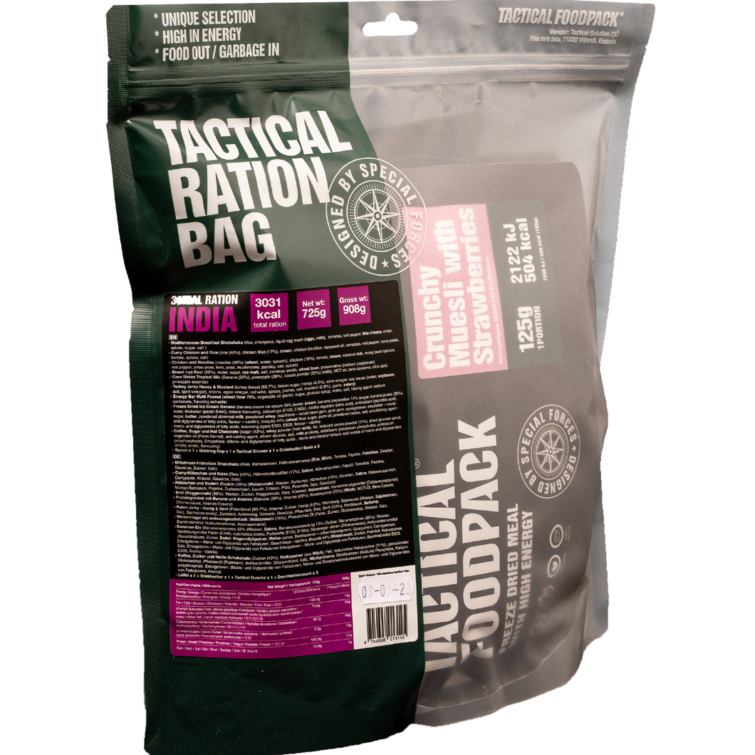 Tactical Foodpack 3 Meal Ration INDIA