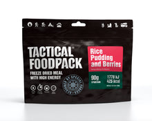 Load image into Gallery viewer, Tactical Foodpack Rice Pudding and Berries 90g
