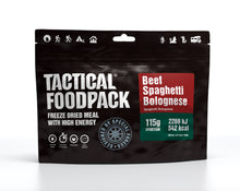 Load image into Gallery viewer, Tactical Foodpack Beef Spaghetti Bolognese 115g
