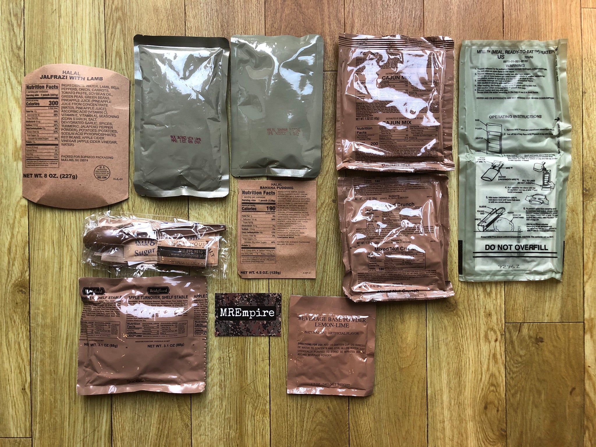 USA HALAL MRE Military Meal-Ready-to-Eat ration
